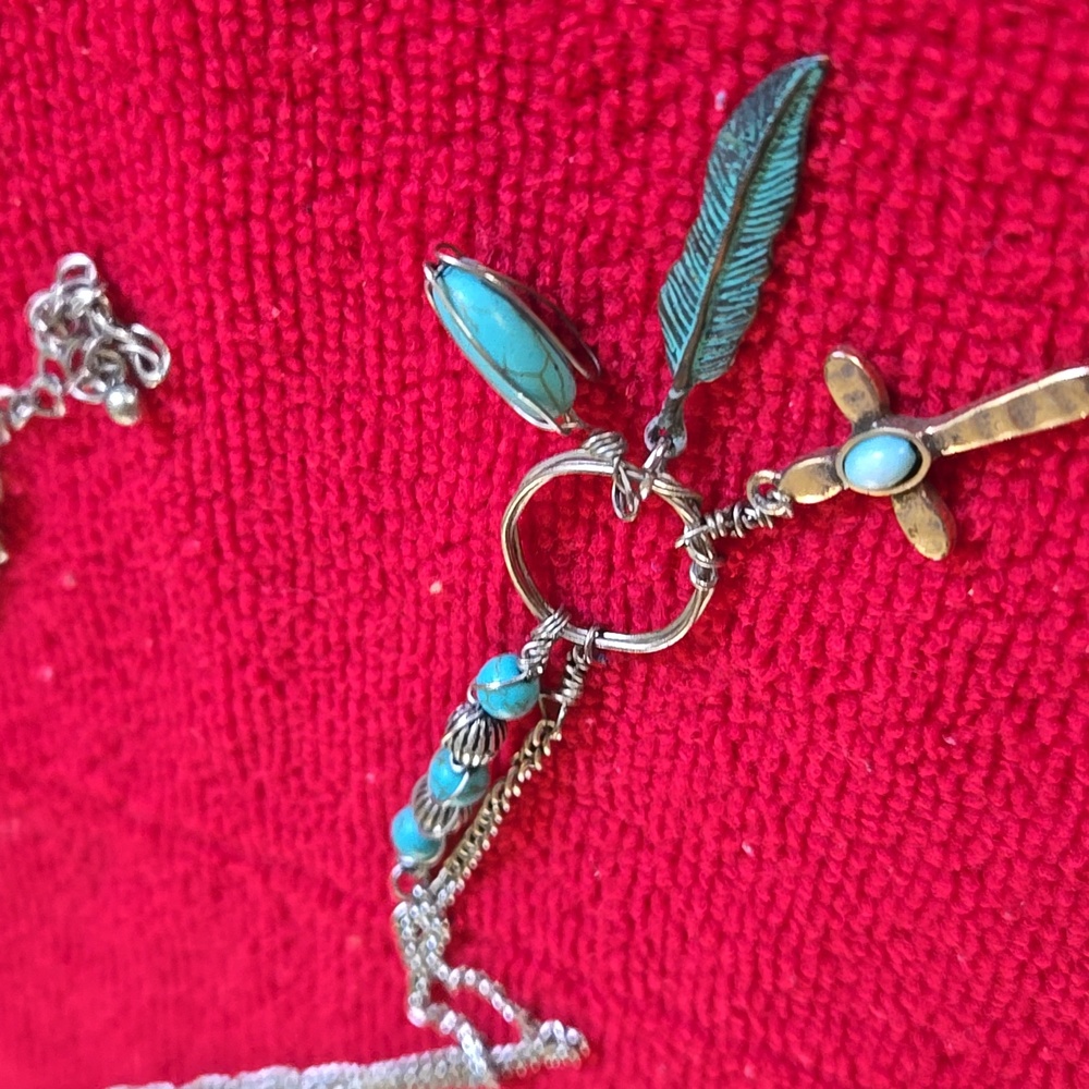 Vintage 90's CHARM NECKLACE 28" Chain (BIN 008)